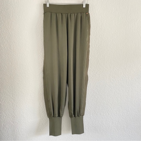 Ted Baker Samiey Ruched Side Satin Top, Green - Picture 8 of 12